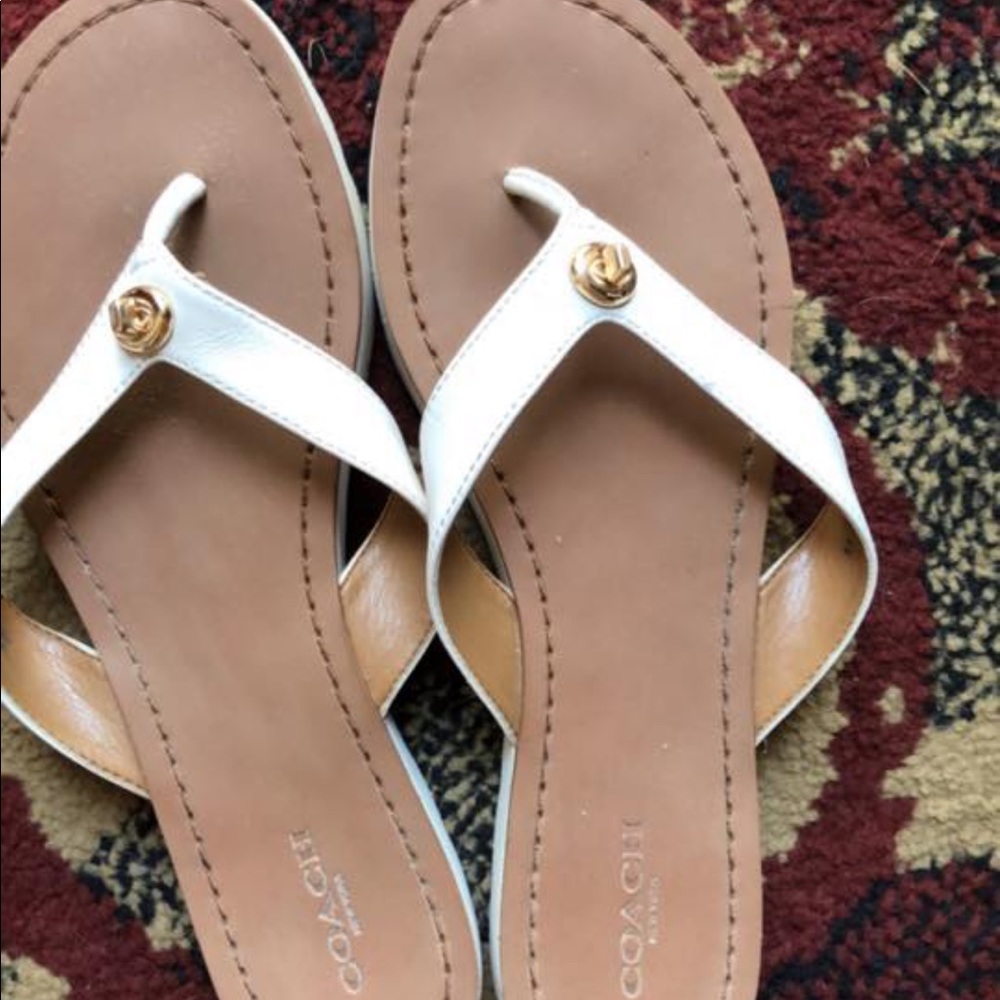 Coach flip flops